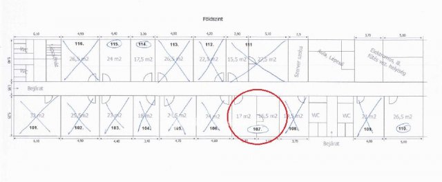 Kiadó iroda, Debrecenben 141 E Ft / hó, 1 szobás