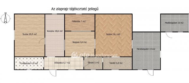 Eladó családi ház, Dömsödön 26.9 M Ft, 3+1 szobás