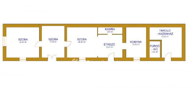 Eladó családi ház, Újpetrén 39.5 M Ft, 3 szobás