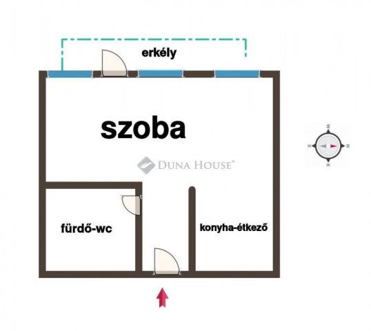 Eladó téglalakás, Nyíregyházán 36.5 M Ft, 1 szobás