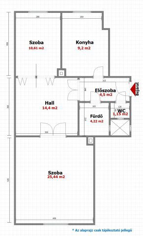 Eladó téglalakás, Budapesten, XI. kerületben 95.4 M Ft