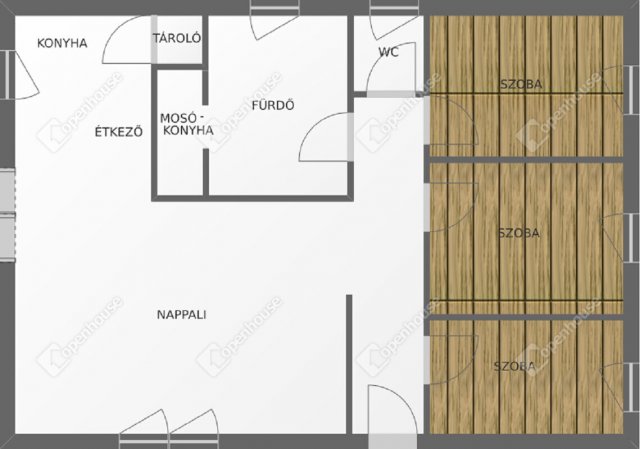 Eladó családi ház, Debrecenben 114.9 M Ft, 3 szobás