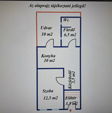 Eladó téglalakás, Gyulán 23.5 M Ft, 1 szobás