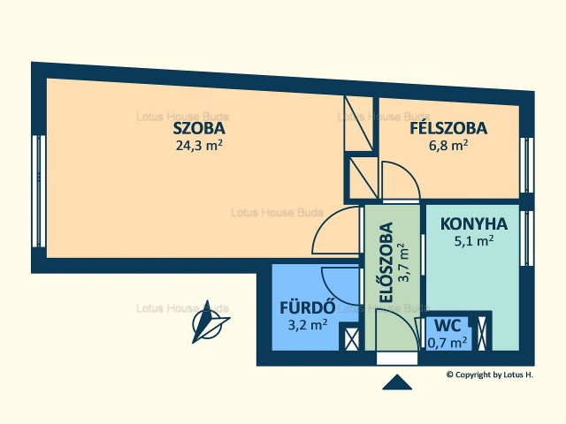 Kiadó téglalakás, albérlet, I. kerületben, Toldy Ferenc utcában
