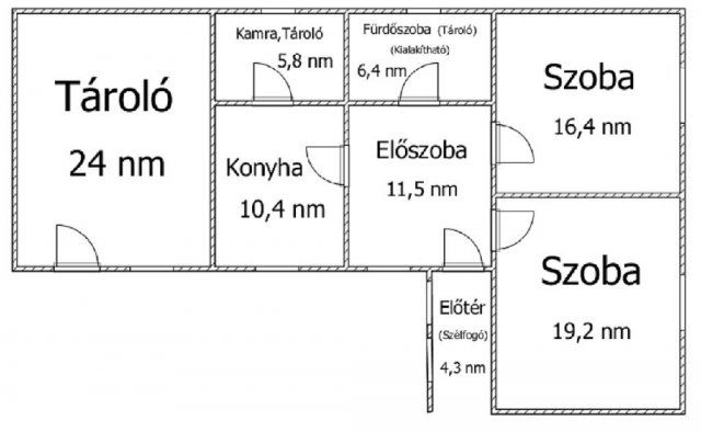 Eladó családi ház, Borszörcsökön 9.4 M Ft, 2 szobás