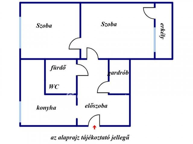 Eladó téglalakás, Szegeden 55 M Ft, 2 szobás