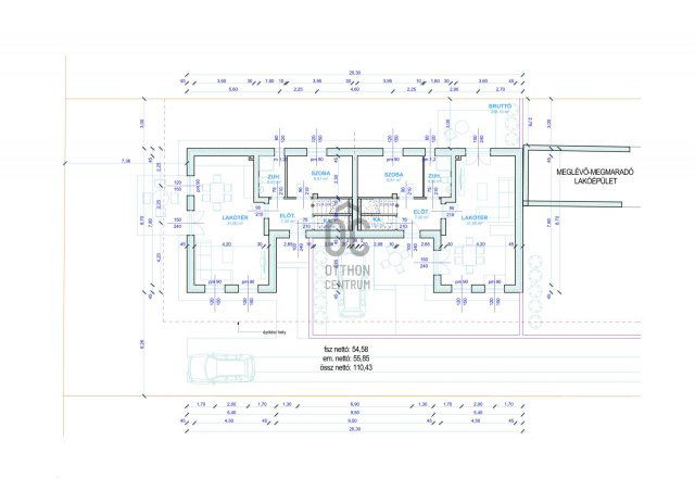 Eladó ikerház, Budapesten, XVIII. kerületben 115 M Ft, 5 szobás