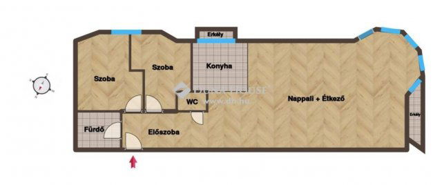 Kiadó téglalakás, albérlet, Budapesten, V. kerületben, 3 szobás