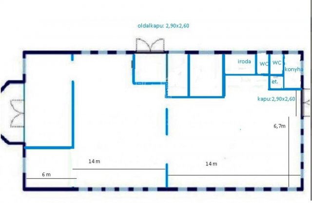 Kiadó üzlethelyiség, Székesfehérvárott 950 E Ft / hó