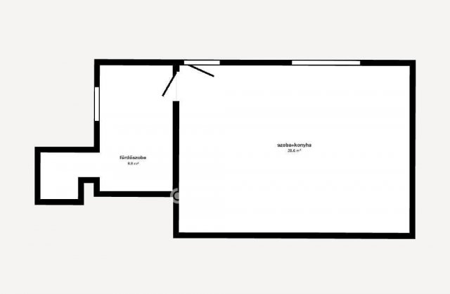 Eladó ikerház, Kazincbarcikán 30.5 M Ft, 1 szobás