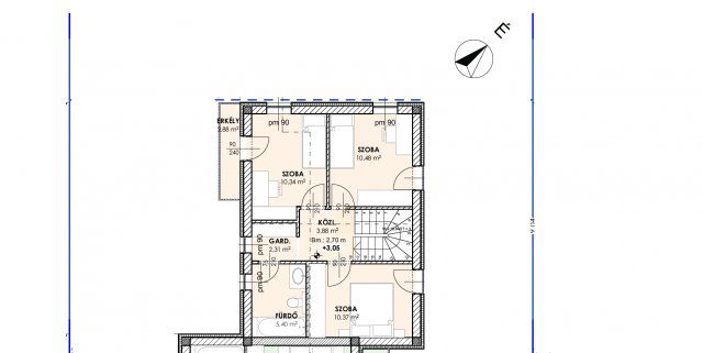 Eladó sorház, Budapesten, XX. kerületben 104.9 M Ft, 4 szobás