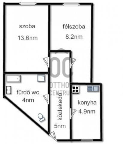 Kiadó téglalakás, albérlet, Kisvárdán 100 E Ft / hó, 2 szobás