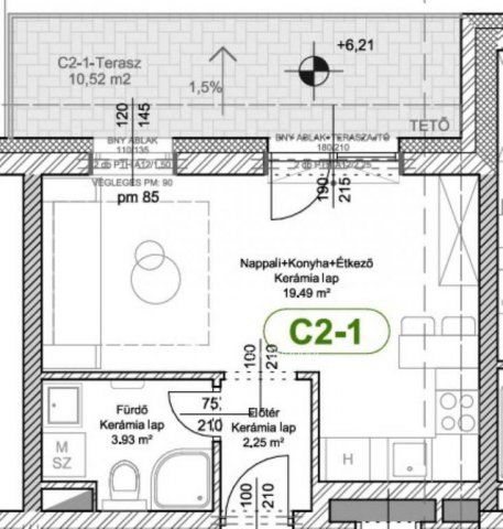 Eladó téglalakás, Levélen 33.9 M Ft, 1 szobás