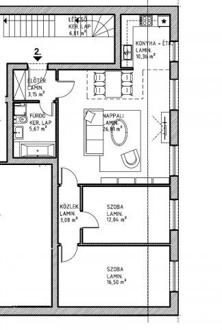Eladó téglalakás, Budapesten, XV. kerületben 85.4 M Ft, 3 szobás