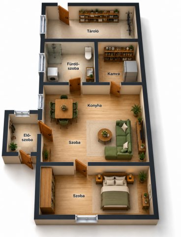 Eladó családi ház, Hosszúpályin 23.999 M Ft, 2 szobás