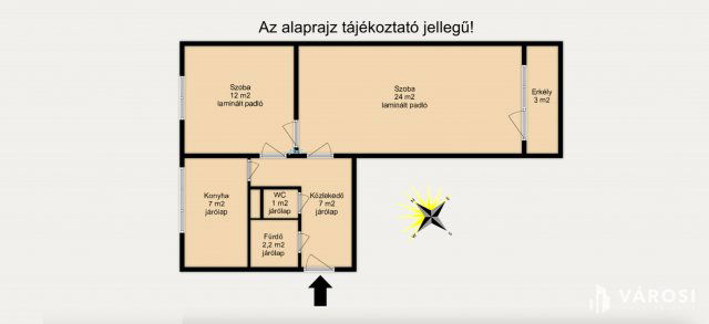 Eladó panellakás, Szegeden 47.9 M Ft, 2 szobás