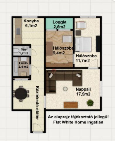 Eladó panellakás, Szegeden 57.99 M Ft, 1+2 szobás