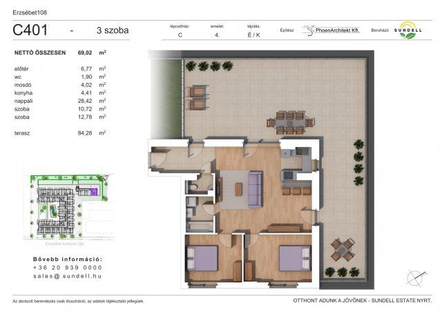 Eladó téglalakás, XIV. kerületben, Erzsébet királyné útján