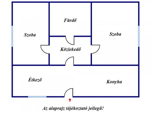 Eladó téglalakás, Szegeden 62.6 M Ft, 2 szobás