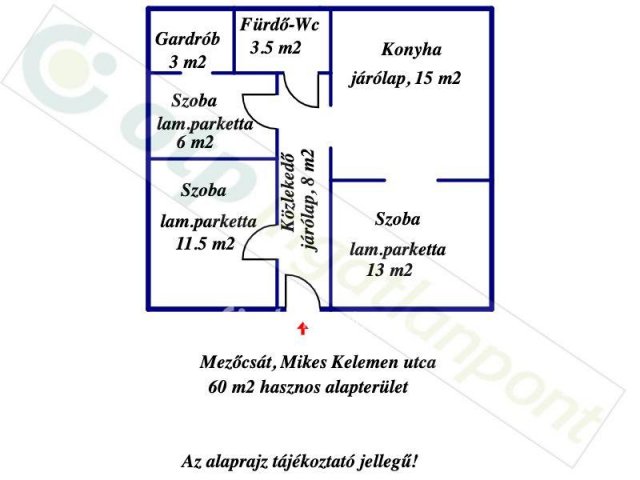 Eladó családi ház, Mezőcsáton 35 M Ft, 3 szobás