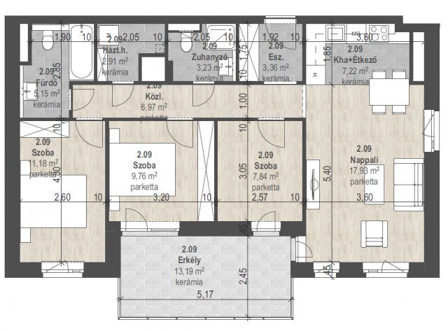 Eladó téglalakás, Budapesten, XIII. kerületben 139.834 M Ft