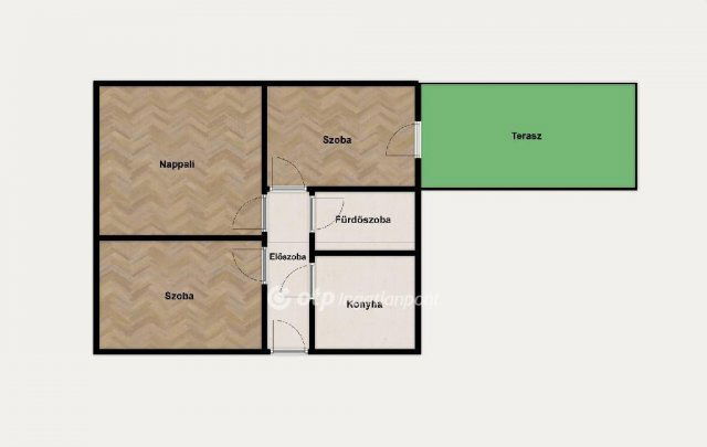 Eladó ikerház, Debrecenben 85.9 M Ft, 3 szobás