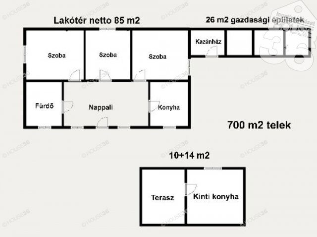 Eladó családi ház, Tiszaalpáron 31.99 M Ft, 3 szobás