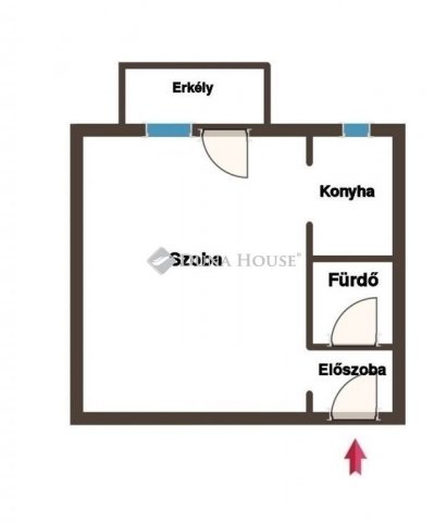 Eladó panellakás, Pécsett 34.9 M Ft, 1 szobás