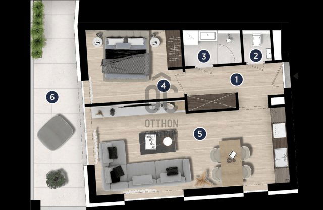 Eladó téglalakás, Siófokon 89.9 M Ft, 2 szobás