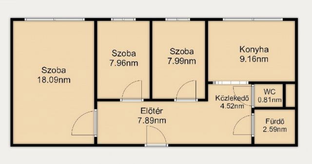 Eladó panellakás, Budapesten, XIX. kerületben 62.9 M Ft