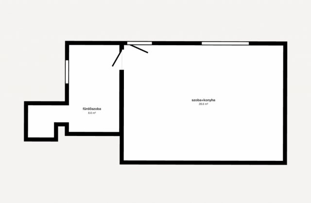 Eladó ikerház, Kazincbarcikán 32.5 M Ft, 1 szobás