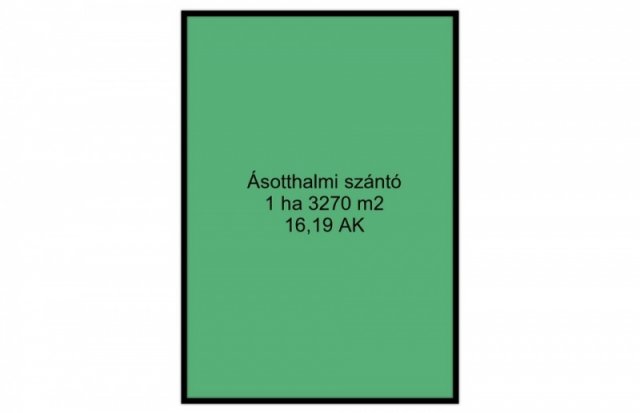 Eladó mezogazdasagi ingatlan, Ásotthalmán 1.69 M Ft