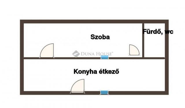 Kiadó téglalakás, albérlet, Baján 70 E Ft / hó, 1 szobás