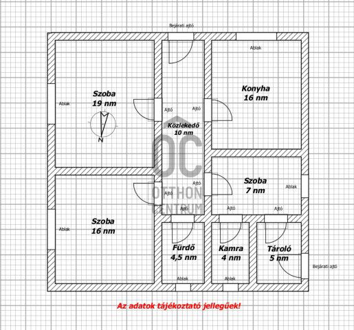 Eladó családi ház, Egyeken 14.9 M Ft, 3 szobás