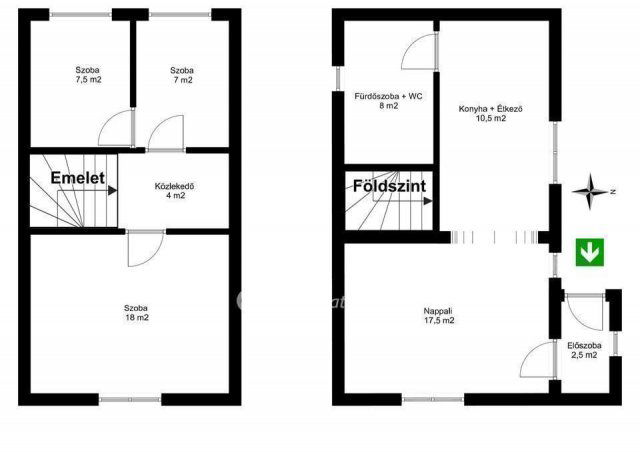 Eladó családi ház, Hajdúböszörményen 79.99 M Ft, 2+2 szobás