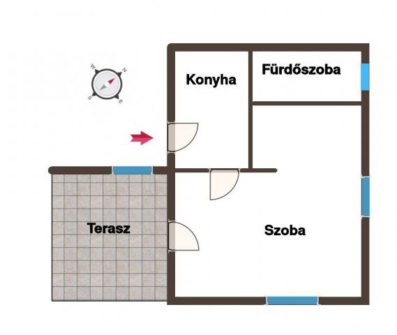 Eladó téglalakás, Budapesten, II. kerületben 94.5 M Ft, 1 szobás