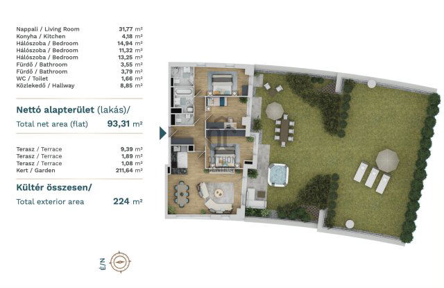 Eladó téglalakás, Budapesten, XIII. kerületben 272.35 M Ft