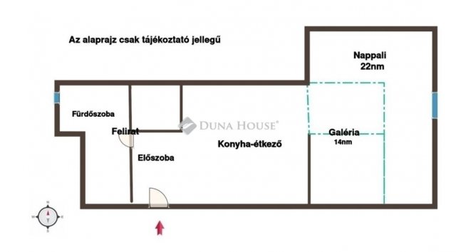 Eladó téglalakás, Budapesten, II. kerületben 75 M Ft, 1 szobás
