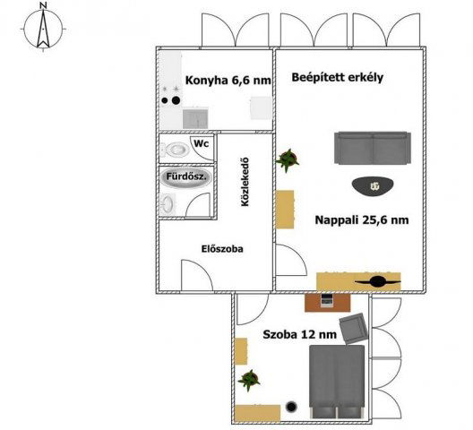 Eladó panellakás, Gödöllőn 54 M Ft, 2 szobás