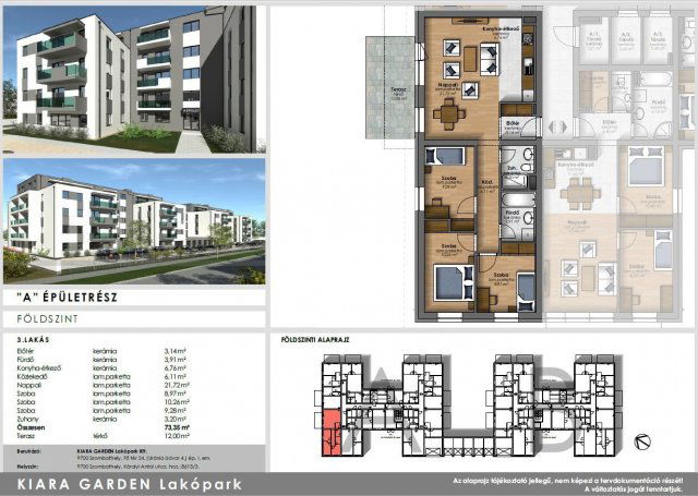 Eladó téglalakás, Szombathelyen, Károlyi Antal utcában 74.9 M Ft