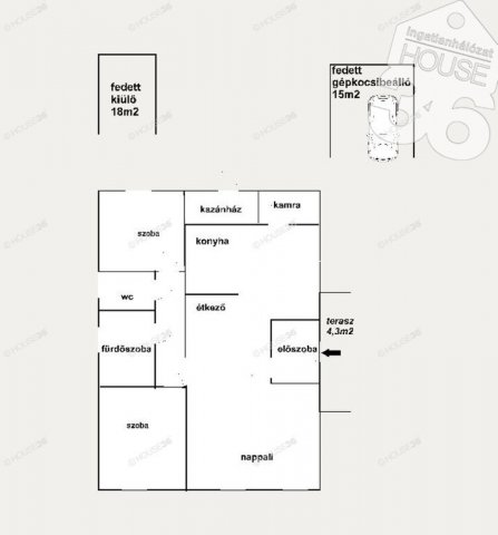 Eladó családi ház, Kecskeméten 69.9 M Ft, 3 szobás