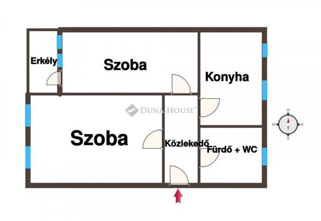 Eladó téglalakás, Kiskunfélegyházán 50 M Ft, 2 szobás