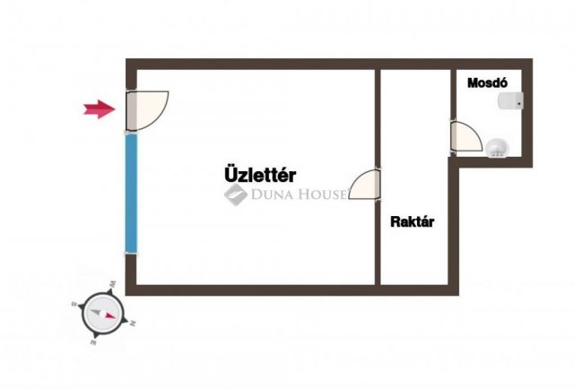 Kiadó üzlethelyiség, Sopronban, Ógabona téren 150 E Ft / hó