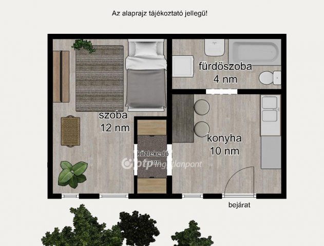 Eladó téglalakás, Budapesten, XX. kerületben 26 M Ft, 1 szobás