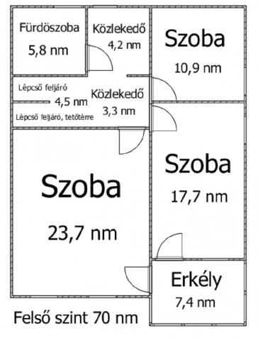Eladó családi ház, Ajkán 65.9 M Ft, 3+1 szobás