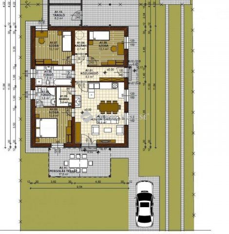 Eladó ikerház, Tápiószecsőn 74.9 M Ft, 4 szobás