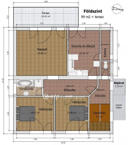 Eladó családi ház, Budapesten, XXI. kerületben 129.9 M Ft