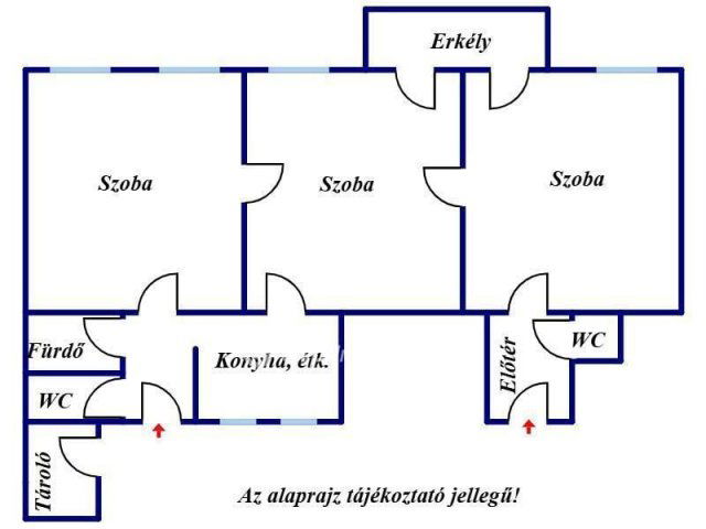 Eladó téglalakás, Szegeden 98.5 M Ft, 3 szobás