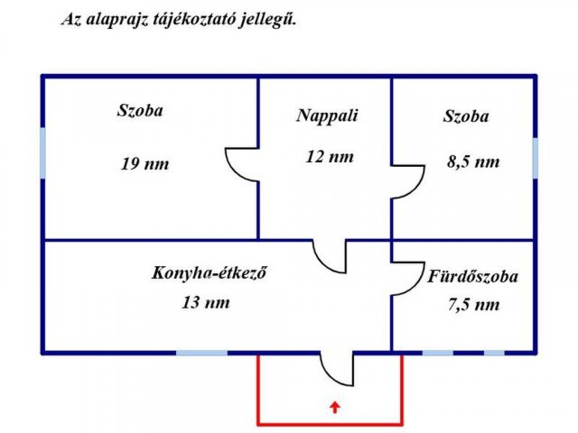 Eladó családi ház, Besenyszögön 13.5 M Ft, 3 szobás