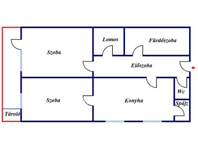 Eladó téglalakás, Miskolcon 29.9 M Ft, 2 szobás